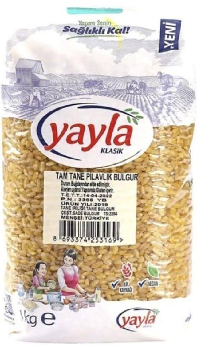 Yayla Tam Tane Pilavlık Bulgur 1 kg