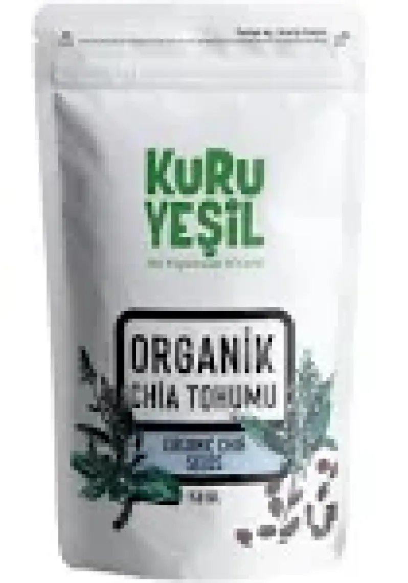 Kuru Yeşil - Chia Tohumu  -  Katkısız - Glutensiz - Chia Seeds - 150 gr