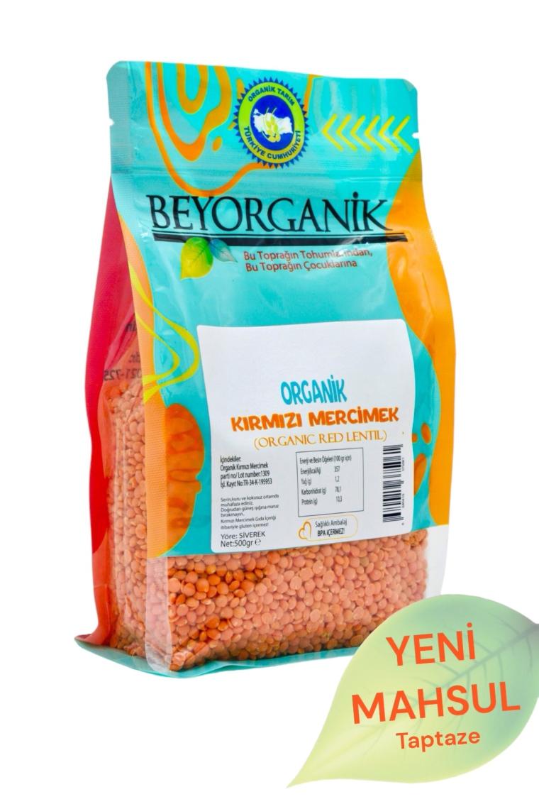 Organik Kırmızı Mercimek 500gr