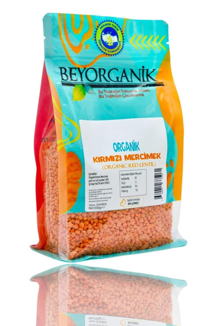 Organik Kırmızı Mercimek 500gr