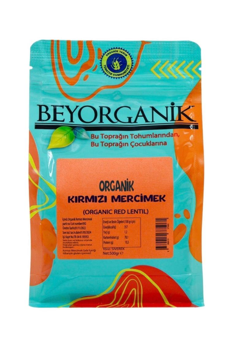 Organik Kırmızı Mercimek 500gr