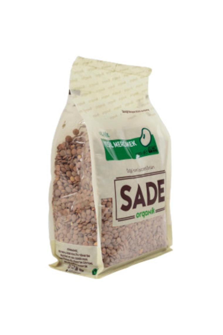 Sade Organik 1 kg Yeşil Mercimek