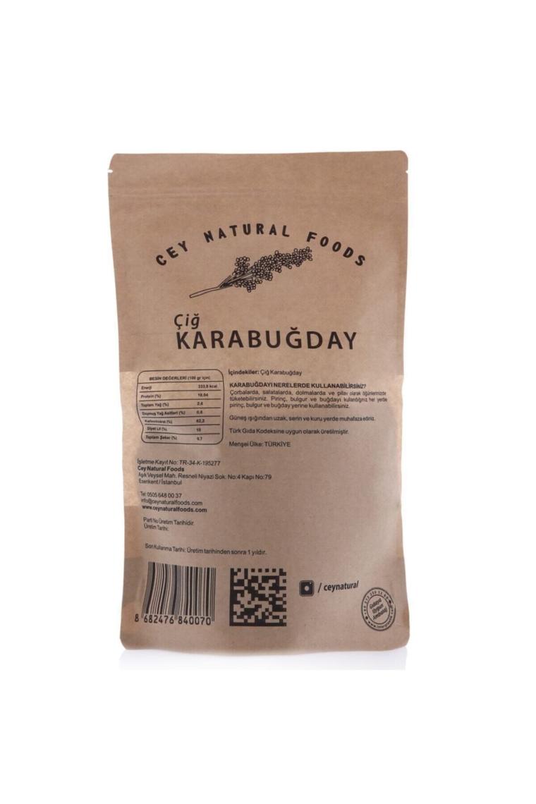 Cey Naturel Çiğ Karabuğday Tane 500 gr