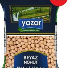 Yazar 12 mm  Beyaz Nohut 1 kg x 2 Paket