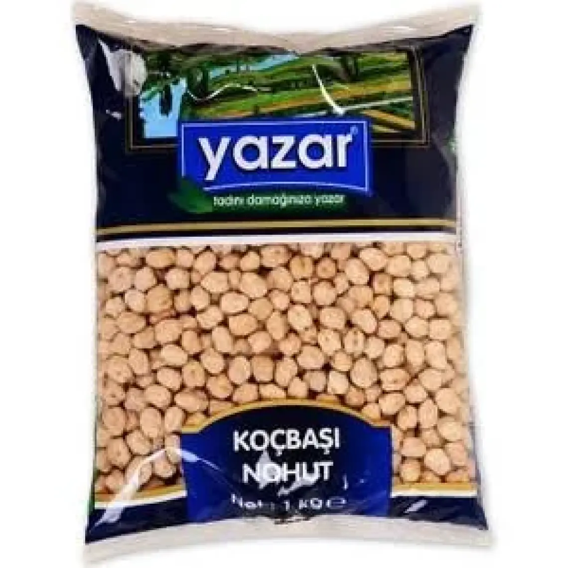 Yazar 12 mm  Beyaz Nohut 1 kg x 2 Paket