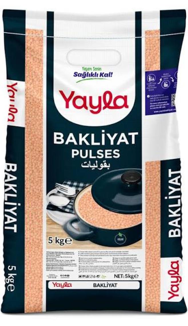 Yayla Yerli Kırmızı Mercimek 5 kg