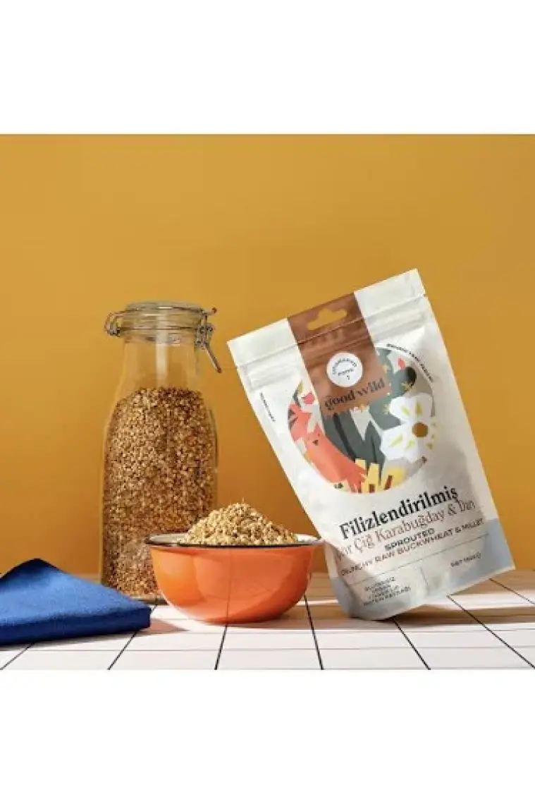 The Good Wild Glütensiz Filizlendirilmiş Çıtır Çiğ Karabuğday & Darı 150 G