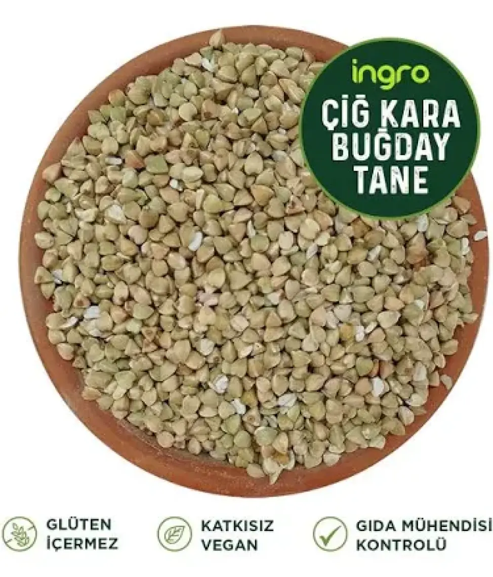 İngro Glutensiz Çiğ Karabuğday (Greçka) 5000 g