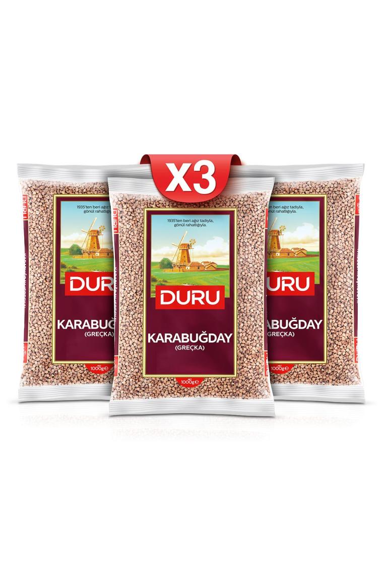 3'lü Karabuğday ( Greçka) Paketi X3 Adet 1 Kg