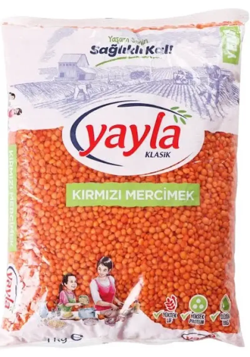 Yayla Kırmızı Mercimek 1 kg