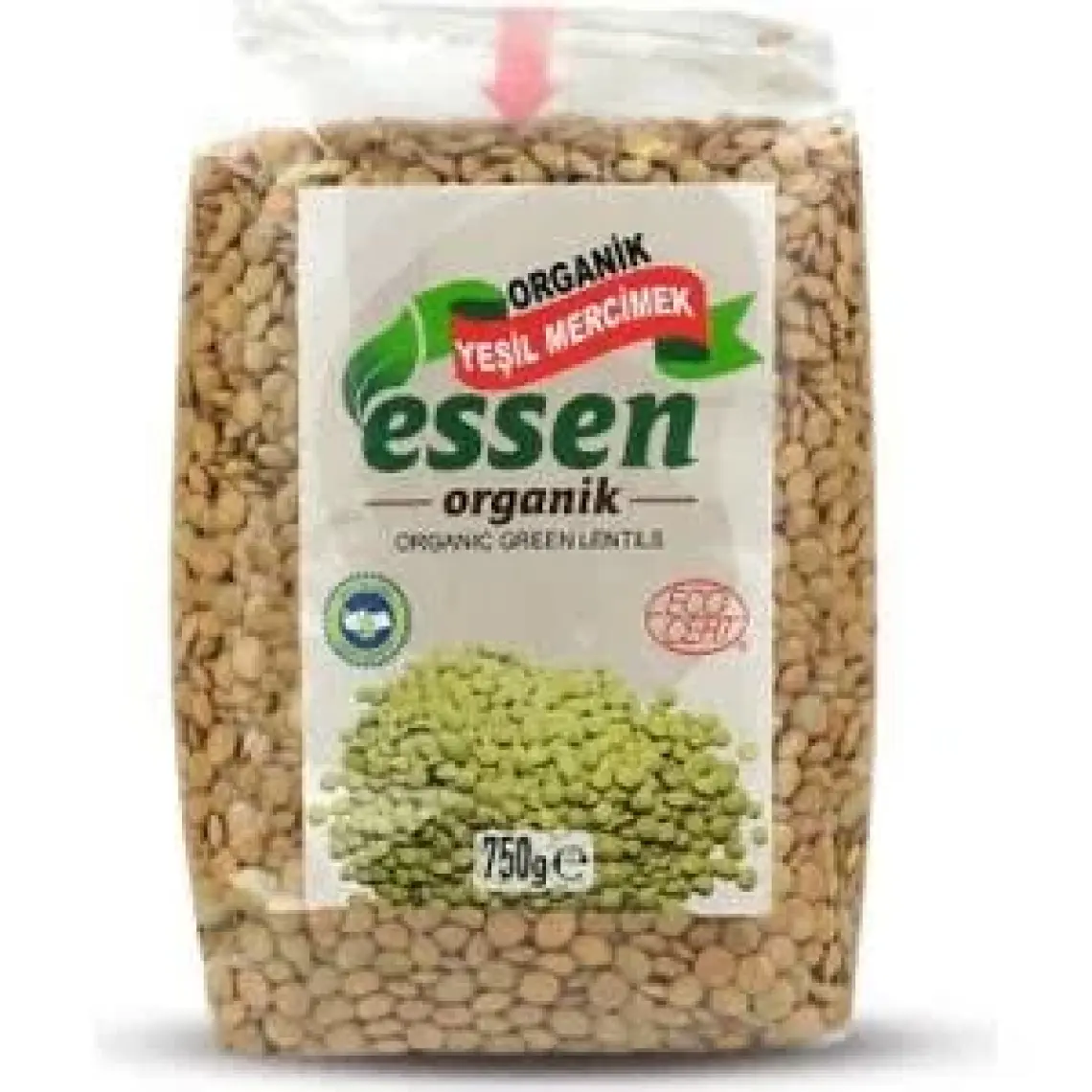 Essen Organik Yeşil Mercimek 750 gr