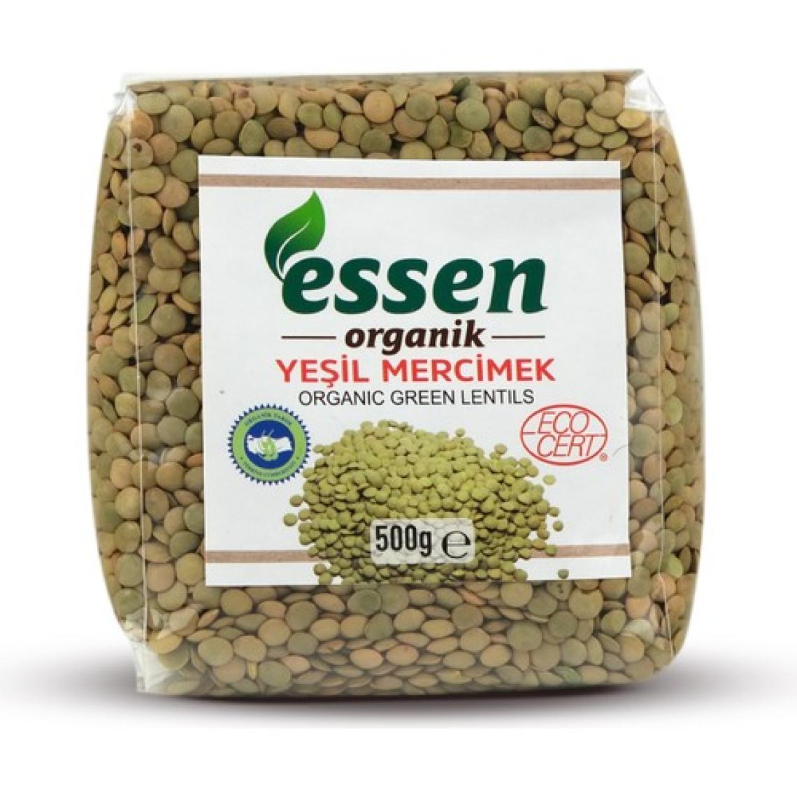 Essen Organik Yeşil Mercimek 500 gr