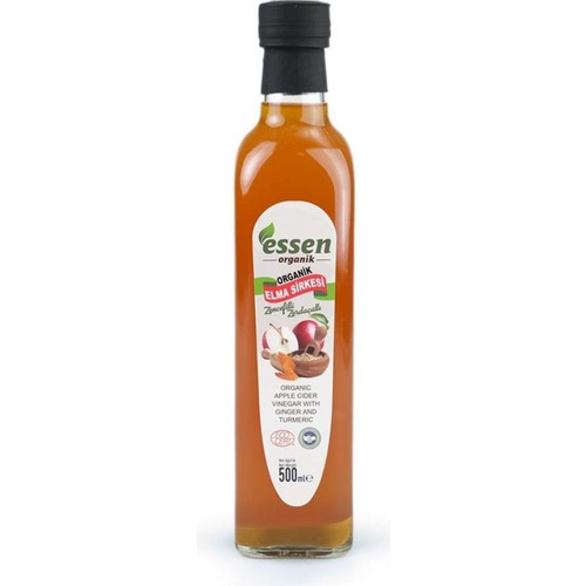 Essen Organik Zencefilli Zerdeçallı Elma Sirkesi 500 ml