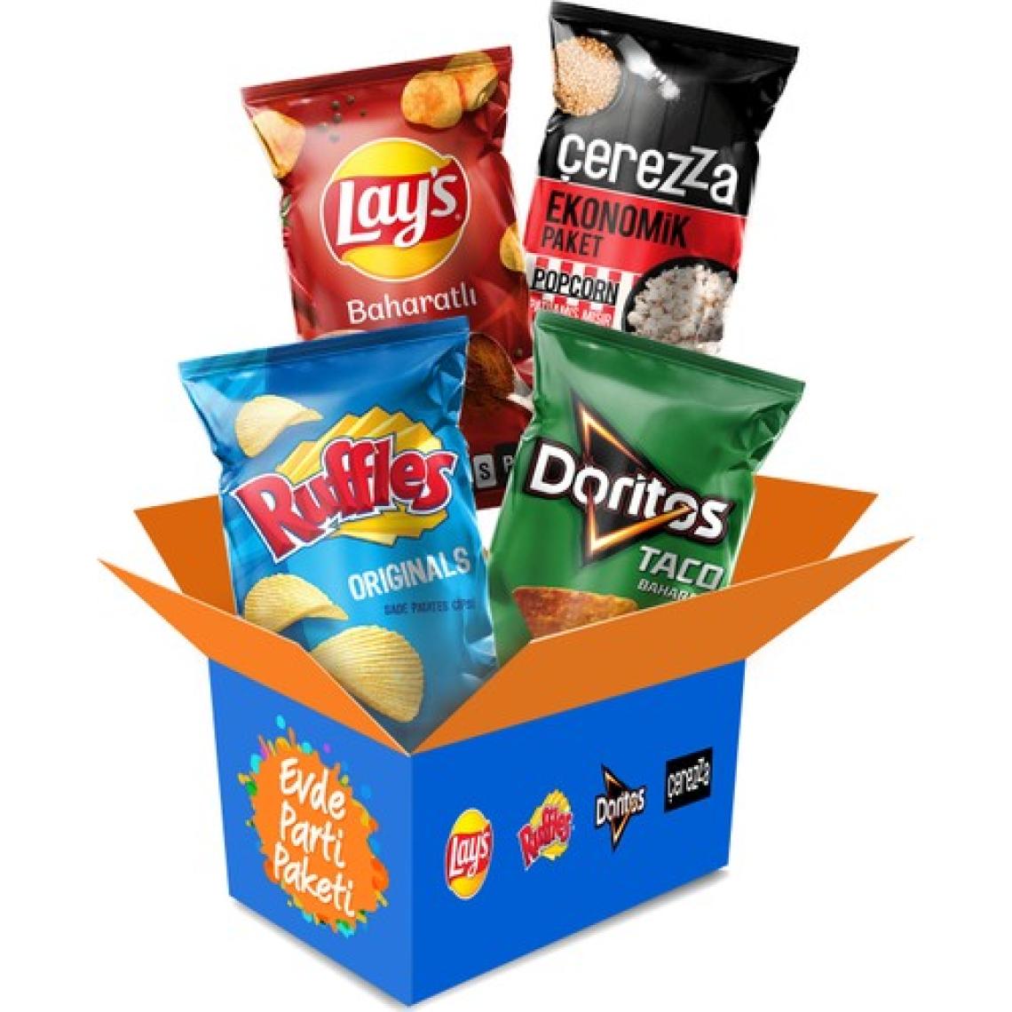 Ruffles Doritos Lay's Çerezza Evde Parti Paketi