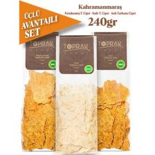 Toprak Doğal Tarhana Cips Ekonomik 3'lü Set