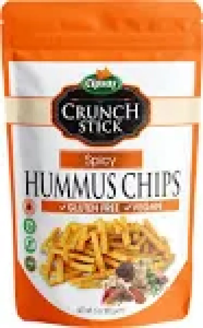 Cipsaş Crunch Stick Baharat Aromalı Vegan Glütensiz Zeytinyağlı Fırınlanmış Nohut Cipsi (Hummus Chips)