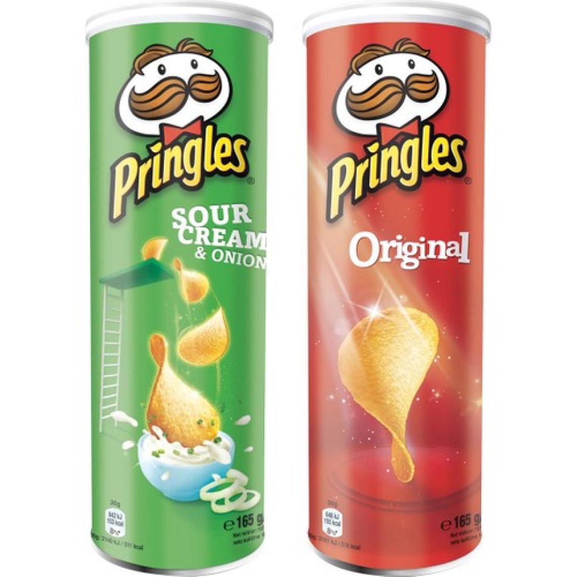 Pringles Sour Cream&Onion + Original 165 gr 2'li