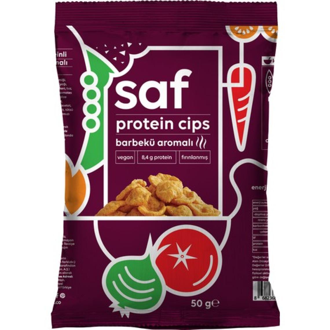 Saf Nutrition Barbekü Aromalı Protein Cips 50 gr x 4