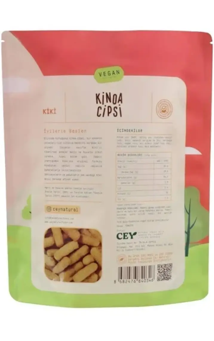 Cey Natural Foods  Glutensiz Acılı Kinoa Cipsi 30 gr