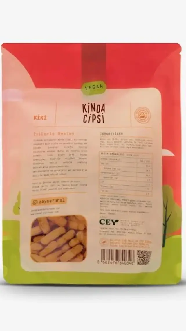 Cey Natural Foods  Glutensiz Acılı Kinoa Cipsi 30 gr