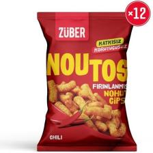 Züber Noutos Fırınlanmış Nohut Cipsi Chili 55g X 12 Paket