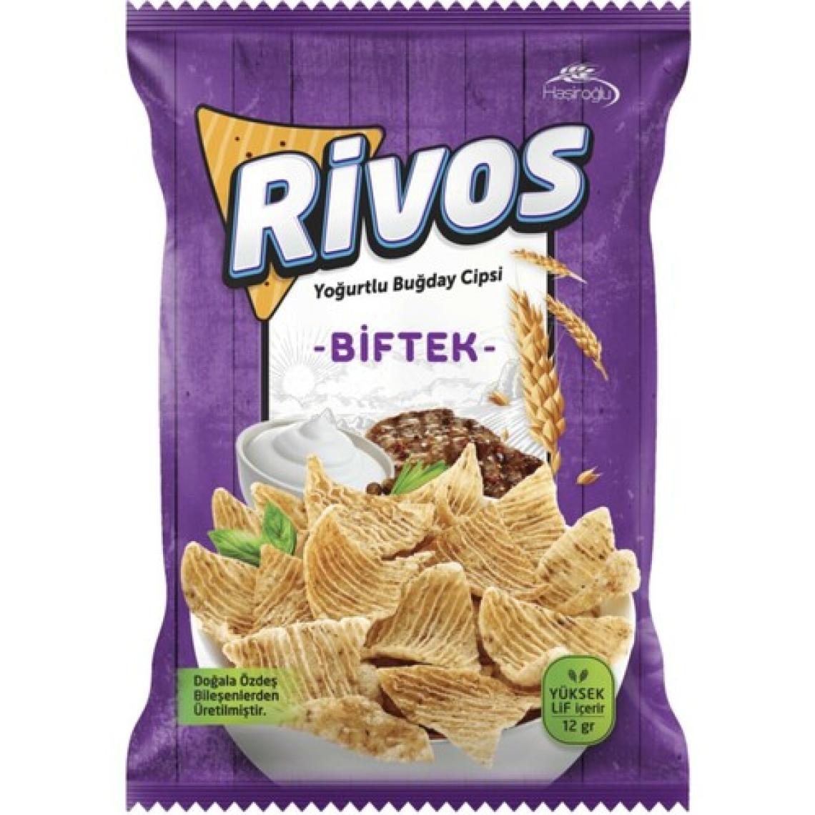 Haşiroğlu Rivos Yoğurtlu Buğday Cipsi Biftek 56 gr