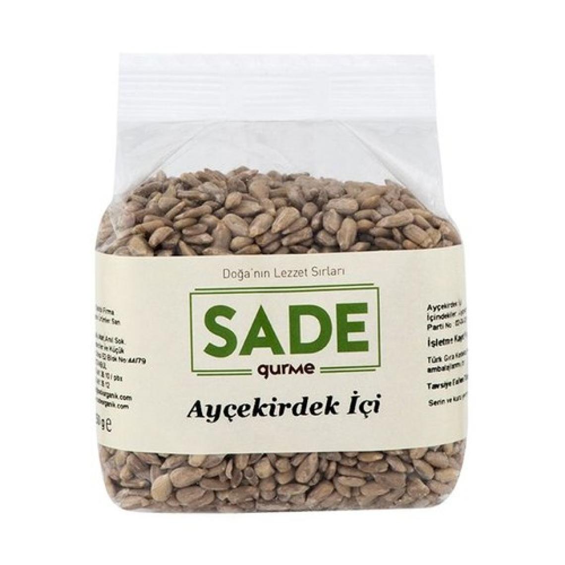 Sade Organik Sade Ayçekirdek İçi 250 Gr