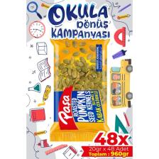 Paşa İşlenmiş İç Kabak Çekirdeği 20 gr x 48 Adet (960gr)