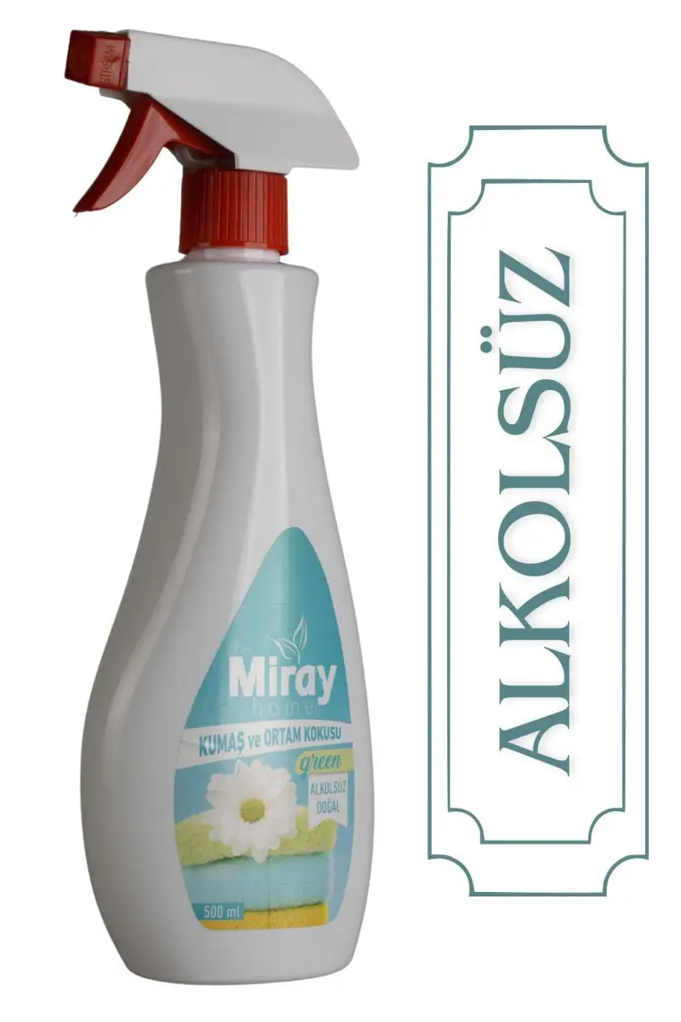 Miray Home Kozmetik Kumaş ve Ortam Kokusu 500 ml Green alkolsüz ve Doğal
