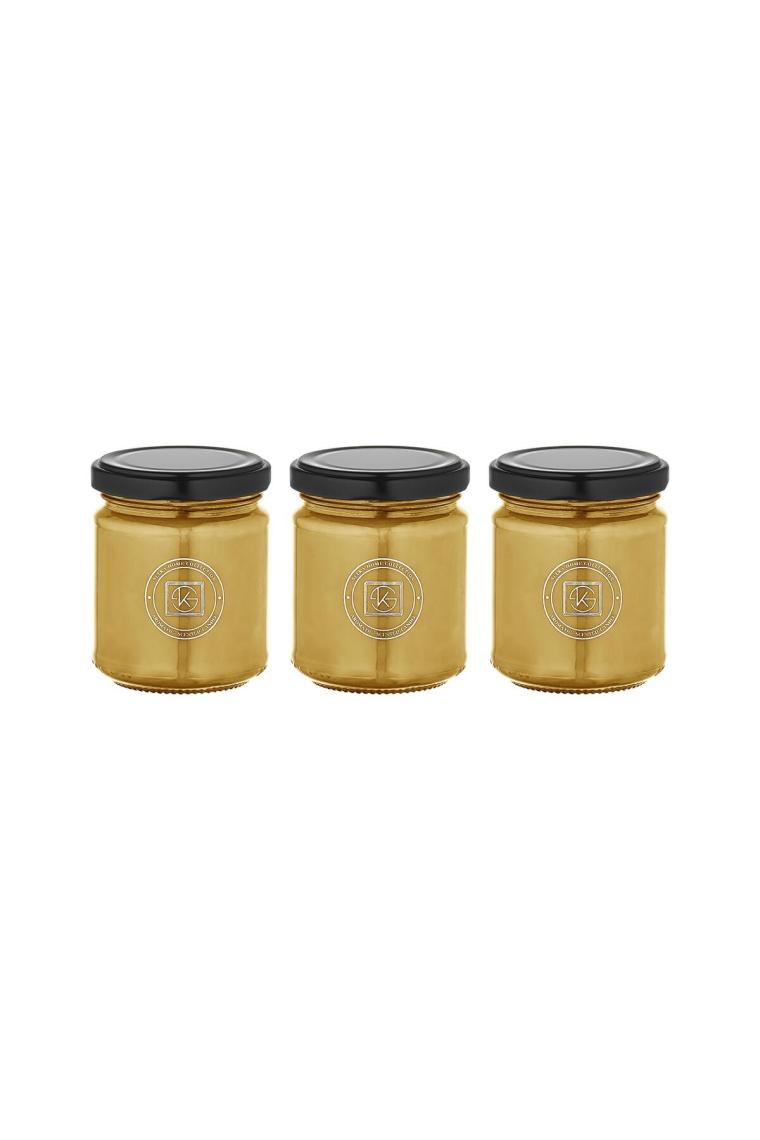 Selka Home Rainbow 3'lü Renkli Cam Tasarım Candle Kokulu Mum