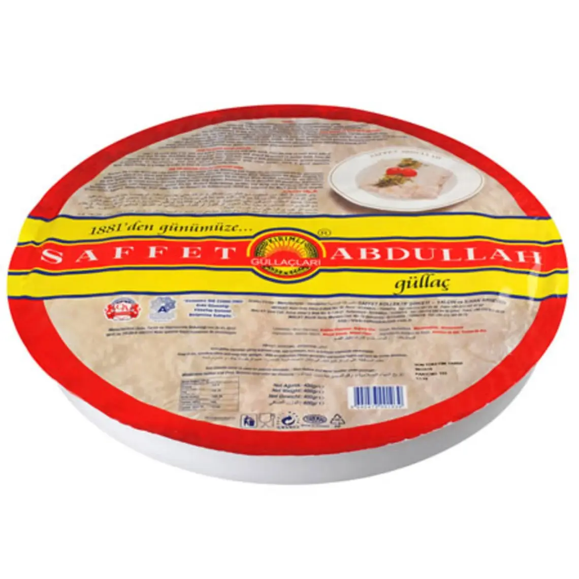 Saffet Abdullah Güllaç Tepsi Ambalaj 400 gr