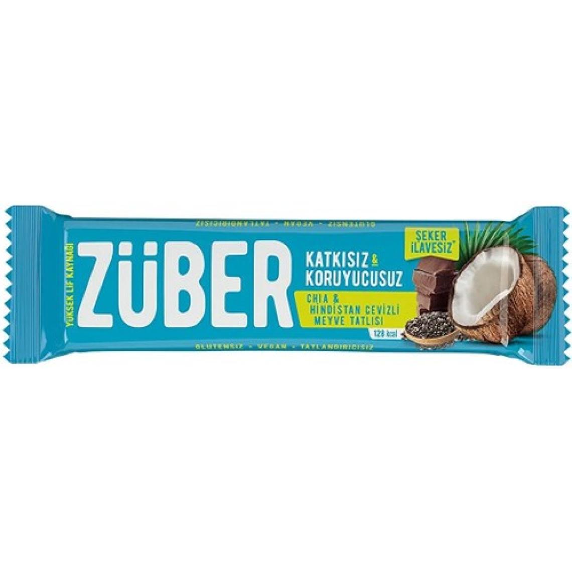 Züber Chia & Hindistan Cevizli Meyveli Bar 12x40 gr