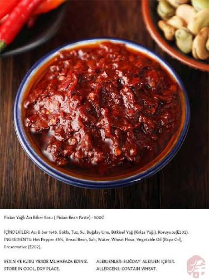 Dan Dan Bean Paste Yağlı Acı Biber Sosu