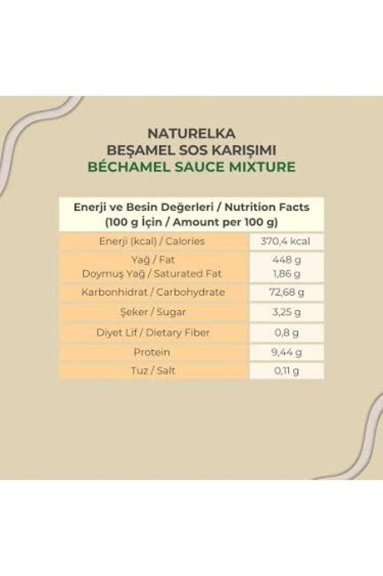 Naturelka Glutensiz Beşamel Sos Karışımı  50 gr