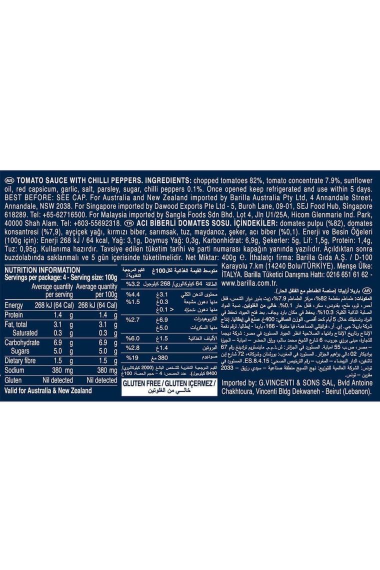 Acılı / Arrabbiata Sos 400 gr