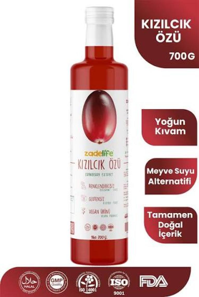 Zadelife Kızılcık Özü 700 G (pestisit & Ağır Metal Içermez Analizli )