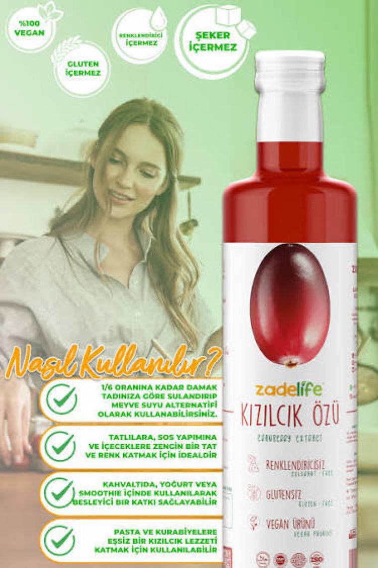 Zadelife Kızılcık Özü 700 G (pestisit & Ağır Metal Içermez Analizli )