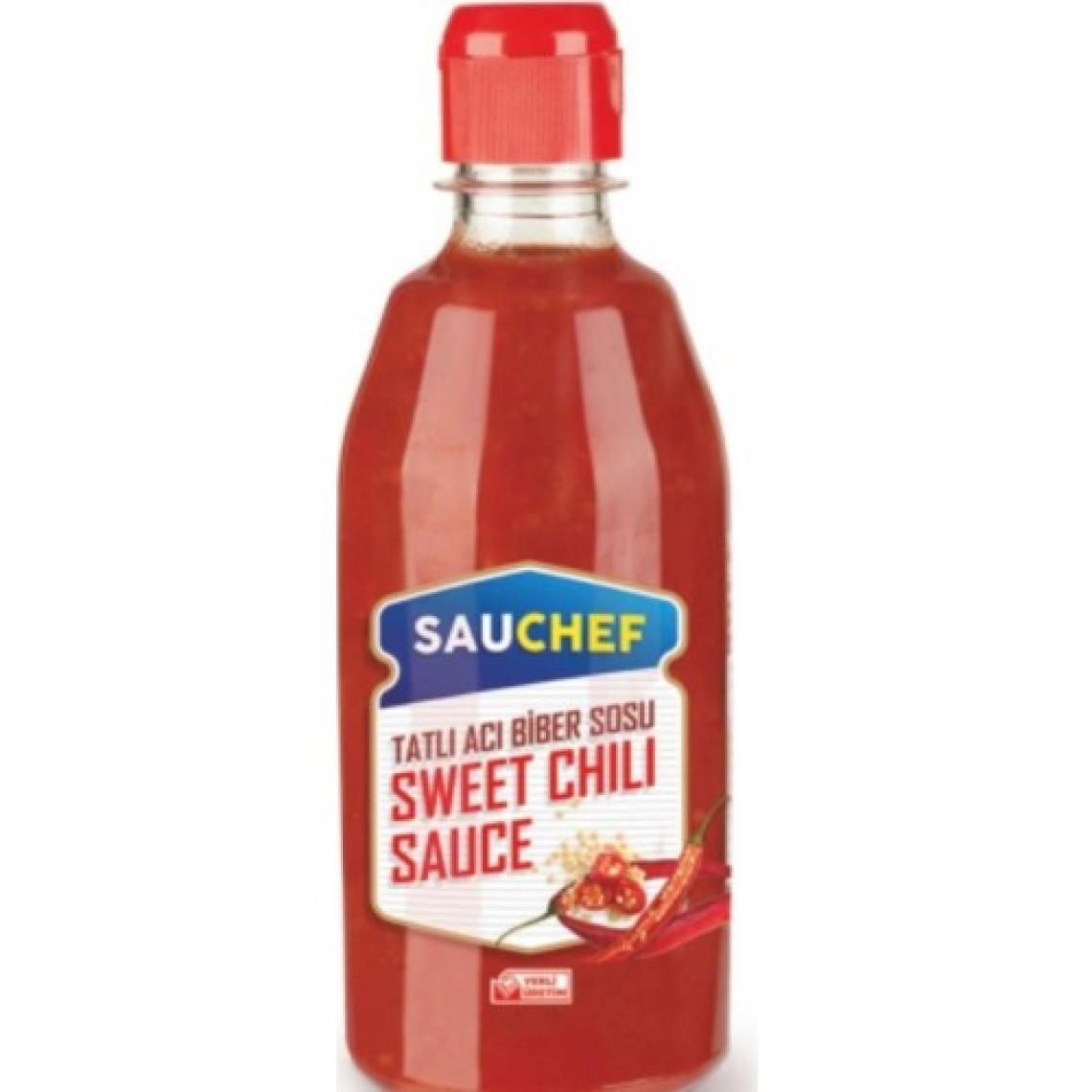 Sauchef Sweet Chili Sos Pet Şişe Yemeklik Sos 570 gr