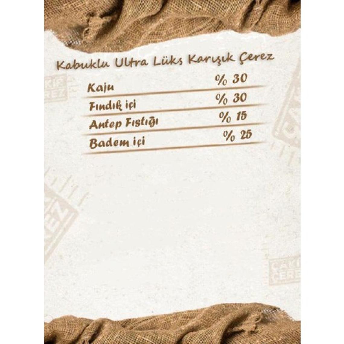 Çakır Çerez Ultra Lüks Karışık Çerez 1000 GR