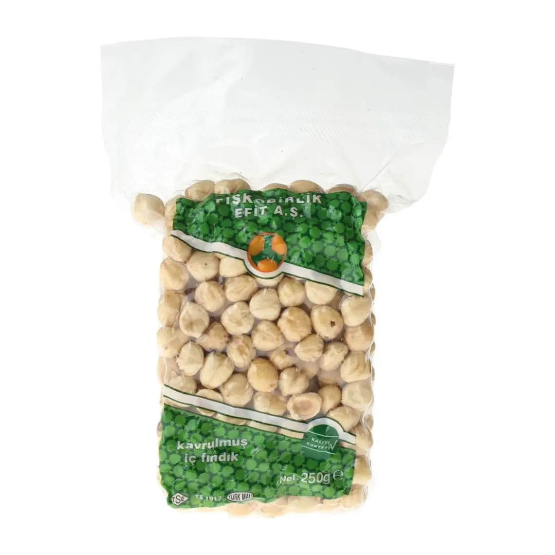 Fiskobirlik Paket Kavrulmuş Fındık Vakumlu 250 gr kk