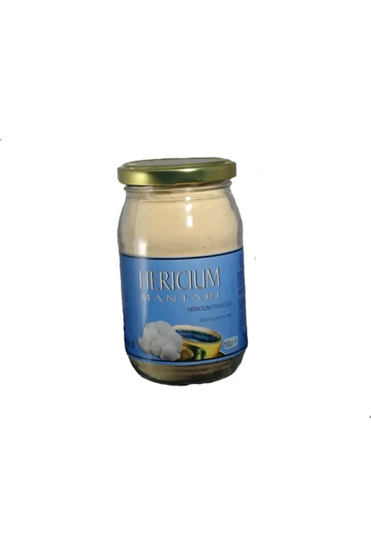 Agroma Hericium Aslan Yelesi Mantarı Kuru - Öğütülmüş 100 gr(Cam kavanoz)