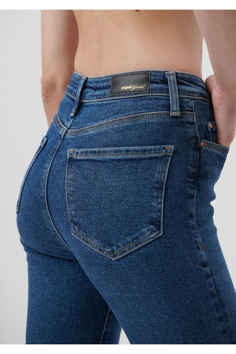 Serenay Gold Shape Koyu Jean Pantolon 100980-33687