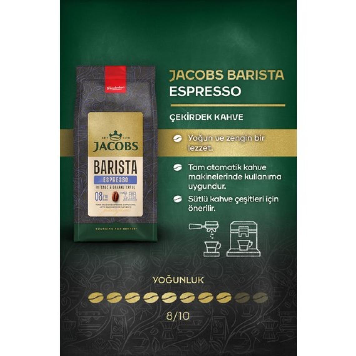 Jacobs Barista Editions Çekirdek Kahve Espresso  ( 1 kg x 2)