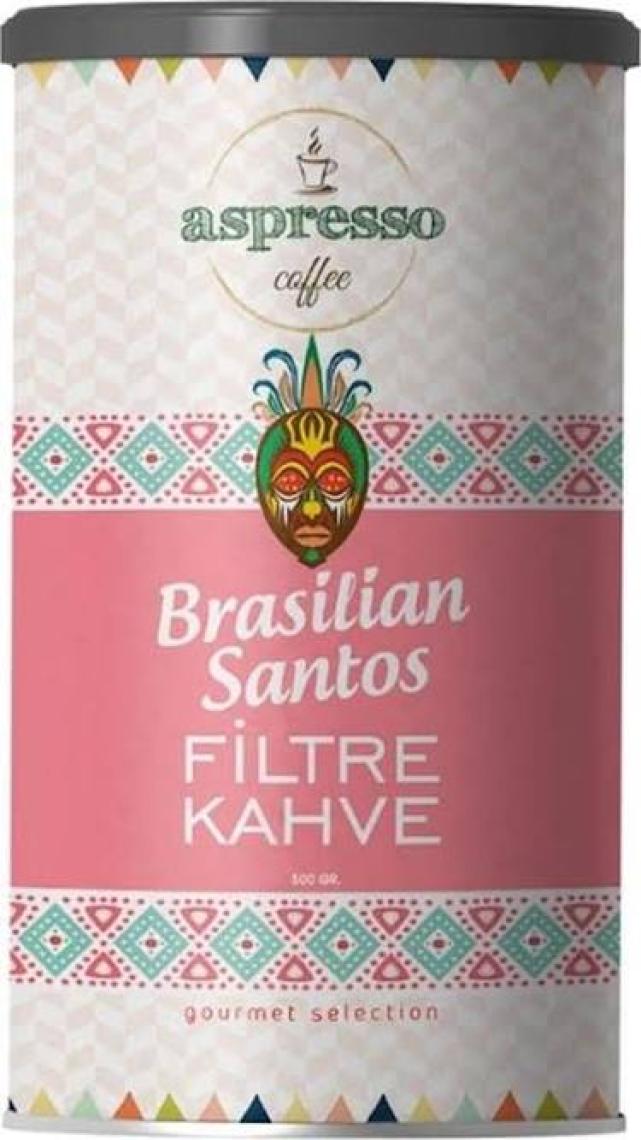 Aspresso Brasilian Santos Filtre Kahve 500 gr