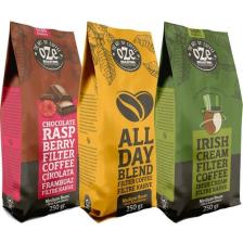 Oze Aromalı Filtre Kahve Tanışma Seti Irish Cream, All Day Blend, Çikolata Frambuaz 3'lü 250G