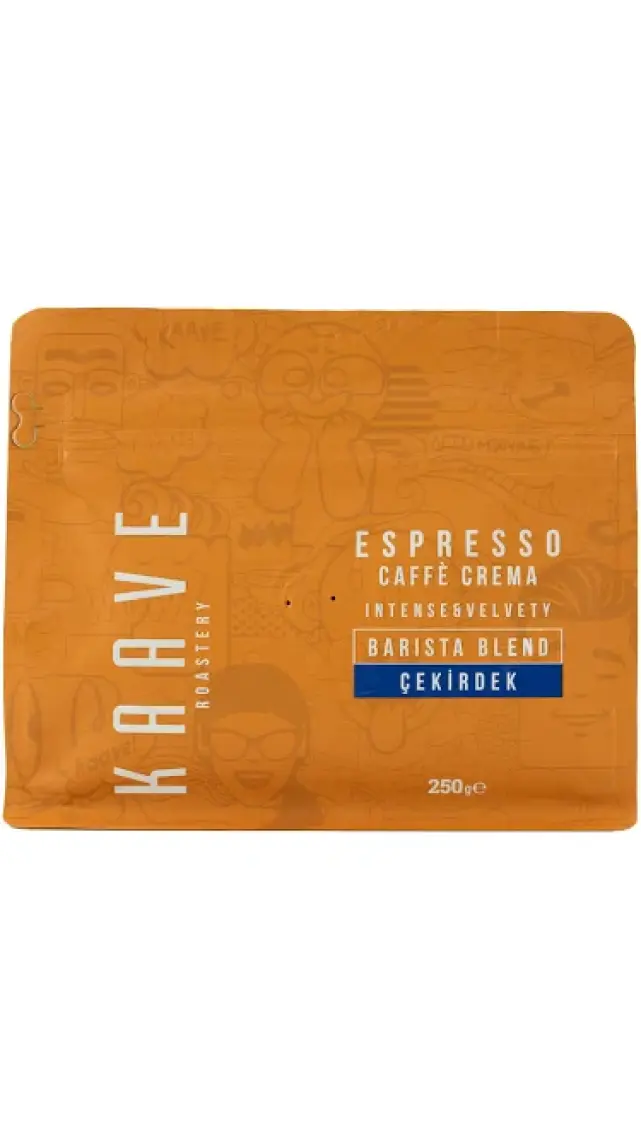 Kaave Roastery Espresso Caffe Crema Çekirdek Kahve 250 gr