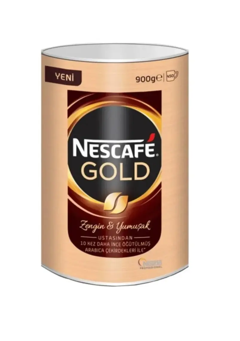 Nescafe Gold Çözünebilir Kahve 900 gr Teneke