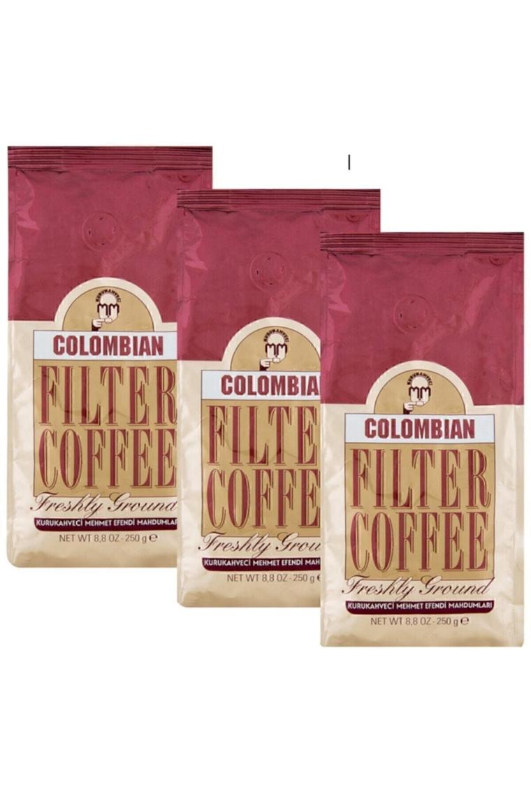 Colombıan Filtre Kahve 250 gr 3 Adet