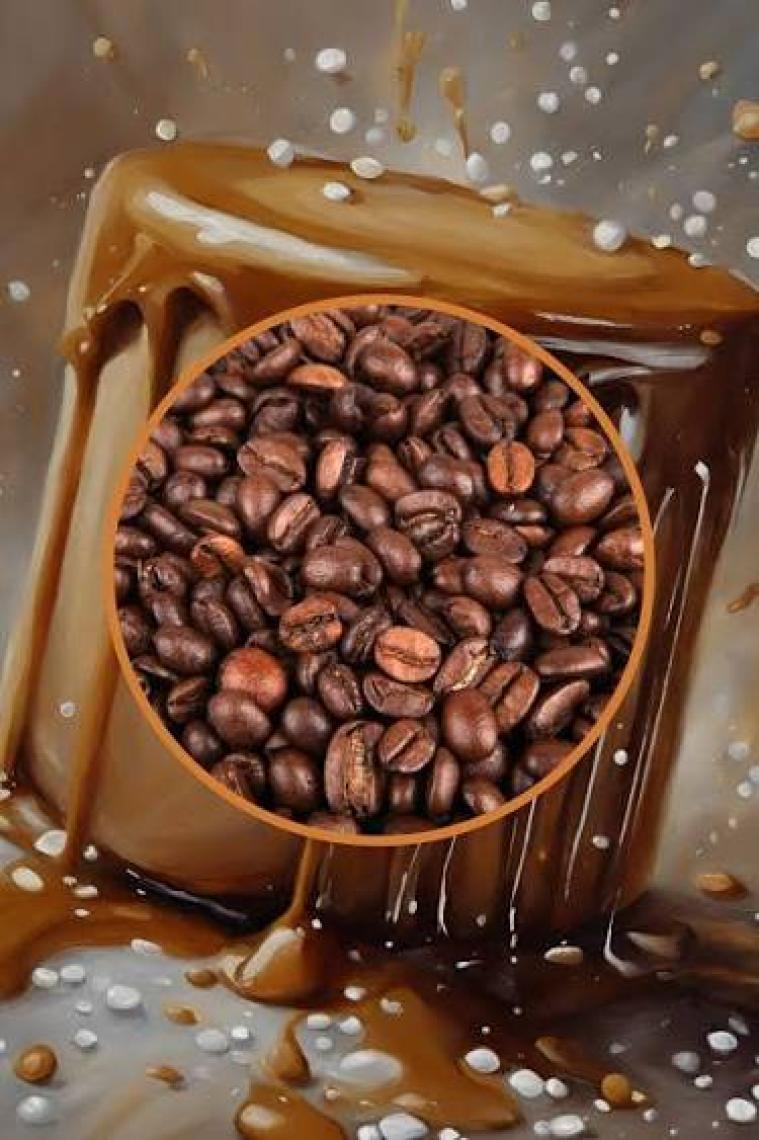 Mim and More Caramel Coffee - Karamel Aromalı Kahve Çekirdek Kahve, 200 Gr