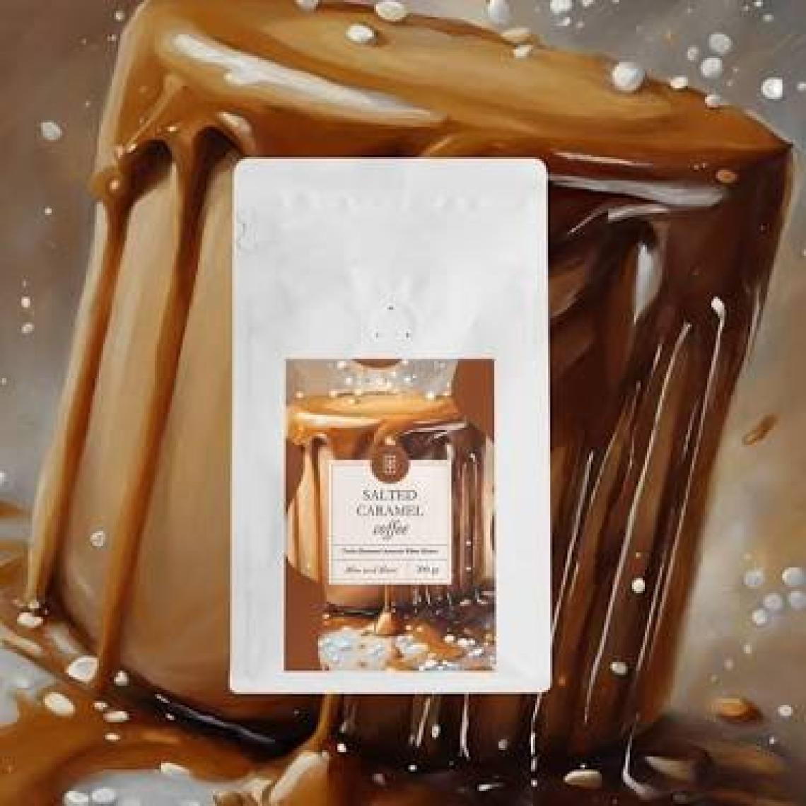 Mim and More Caramel Coffee - Karamel Aromalı Kahve Çekirdek Kahve, 200 Gr
